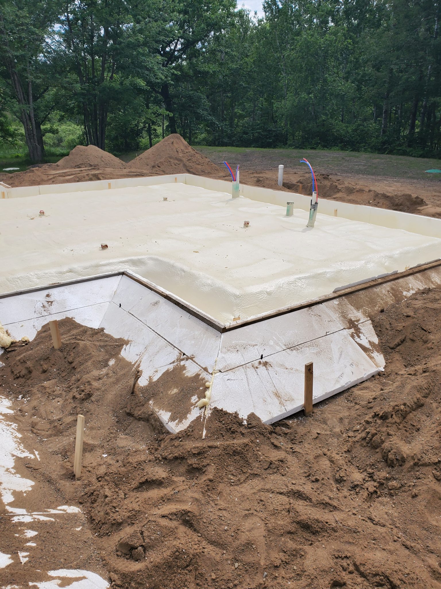 Construction DesignClosed Cell Spray Foam Below a Slab Northern Built